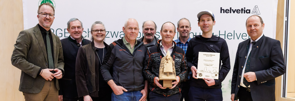 Die Gewinnerinnen und Gewinner des Schutzwaldpreises